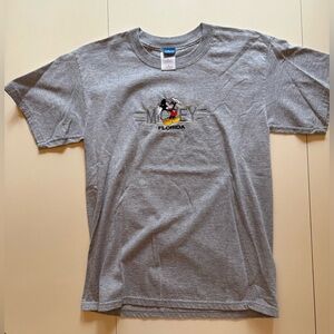 Grey Disney Mickey Mouse T Shirt